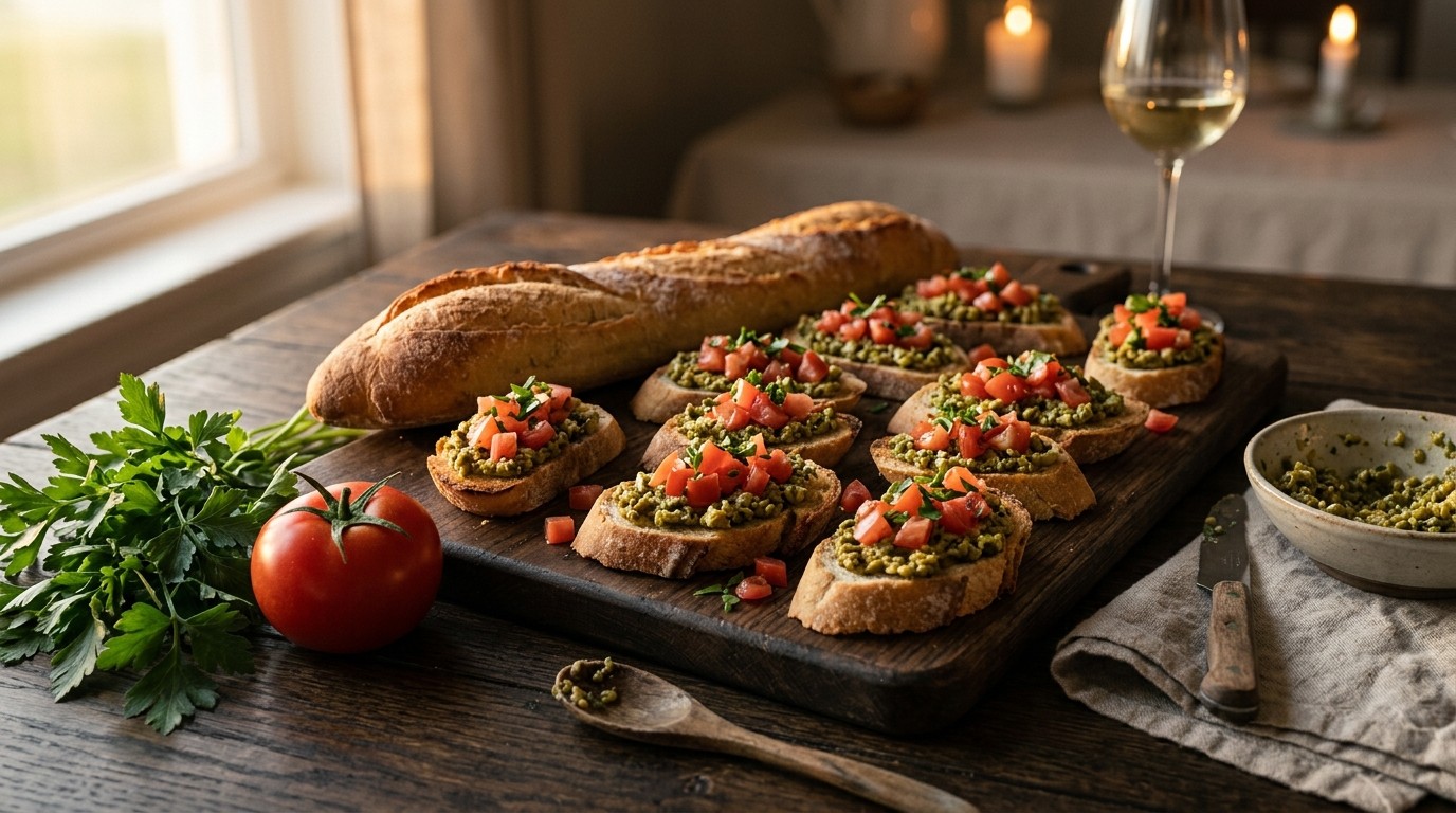Baguette met een Tapenade van Olijven recept Baguette met een Tapenade van Olijven recept