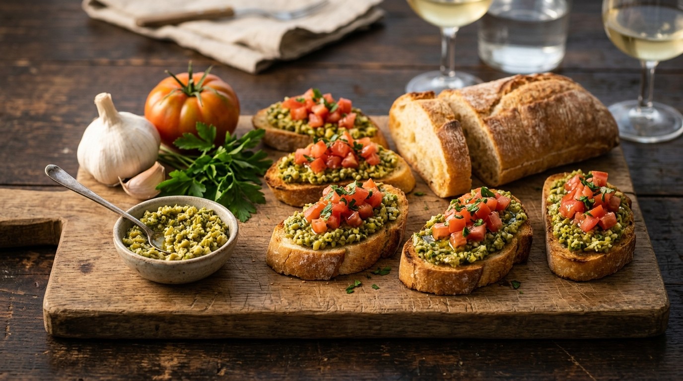 Baguette met Olijventapenade