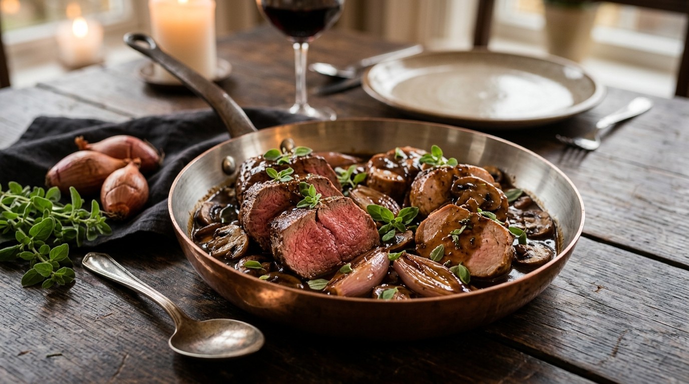 Balsamicofilet met Champignons