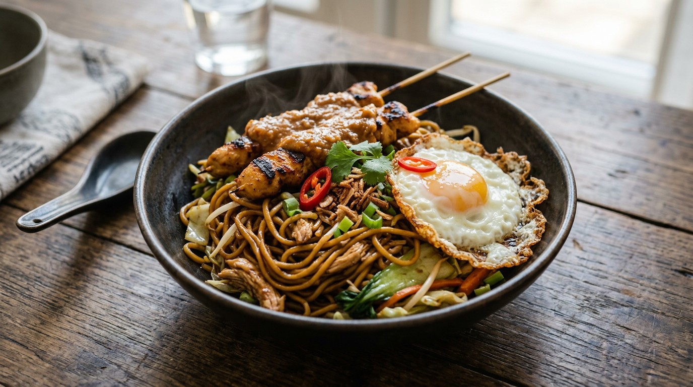 Bami met Kipsate en een Eitje recept Bami met Kipsate en een Eitje recept