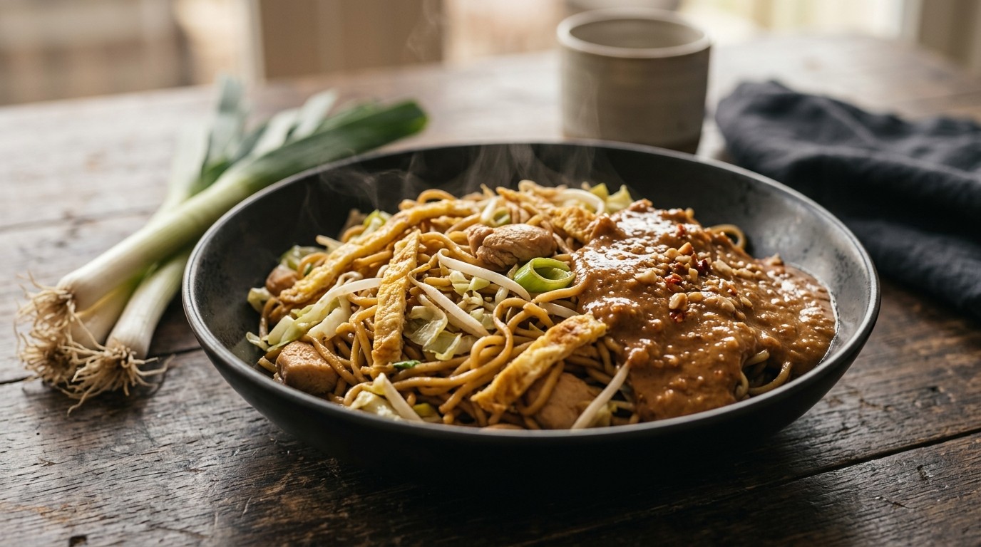 Bami met Satésaus recept Bami met Satésaus recept