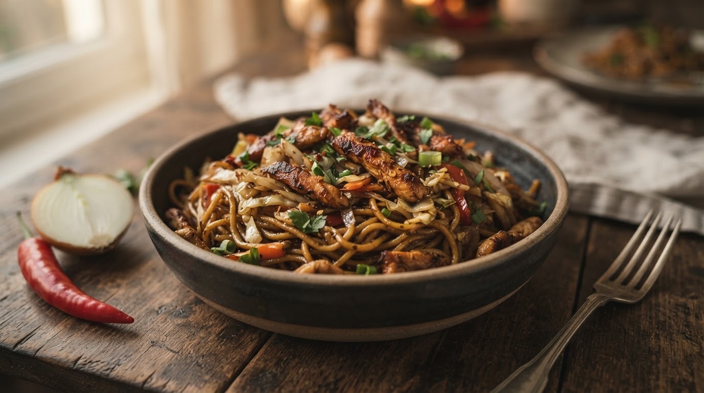Bami met Shoarma