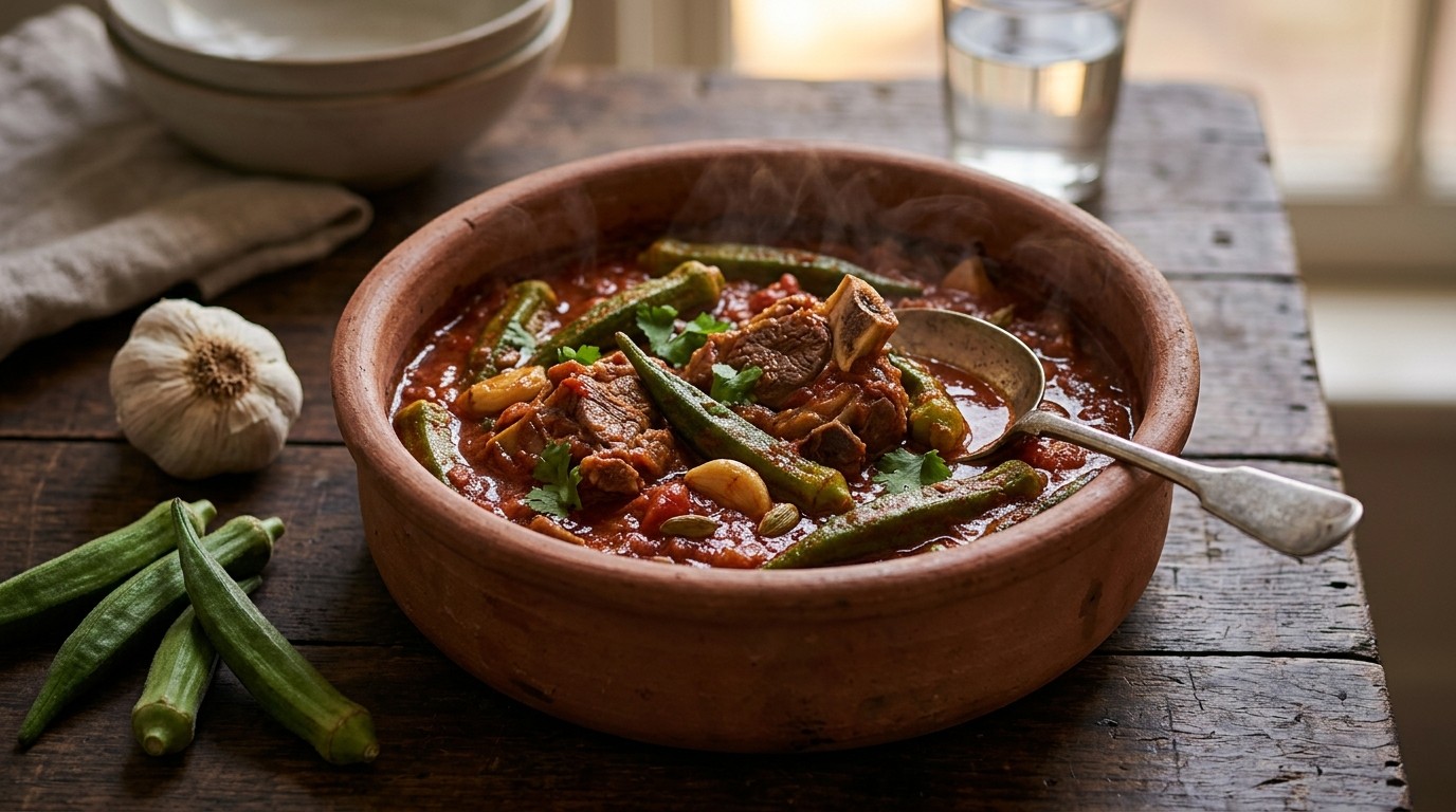 Bamya Stoofschotel met Okra