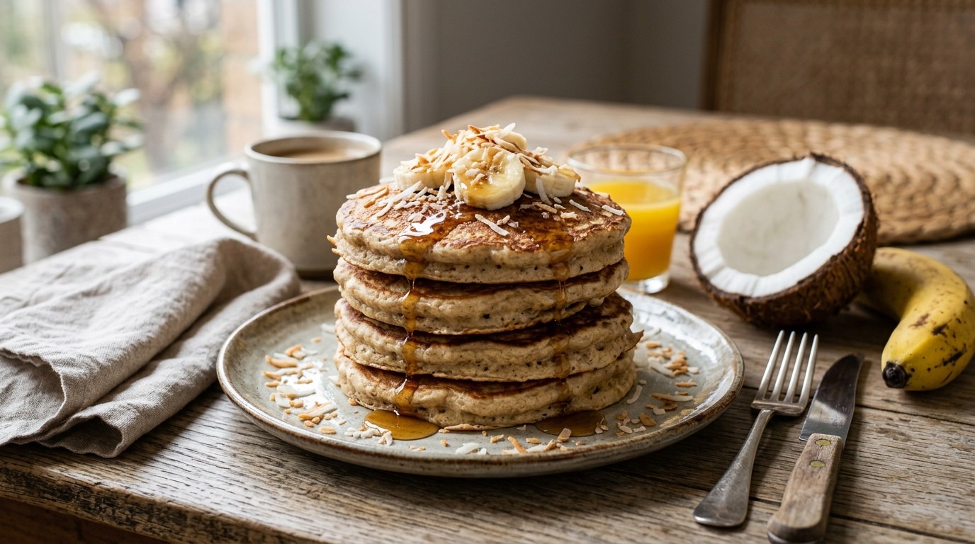 Banaan Kokospannenkoek