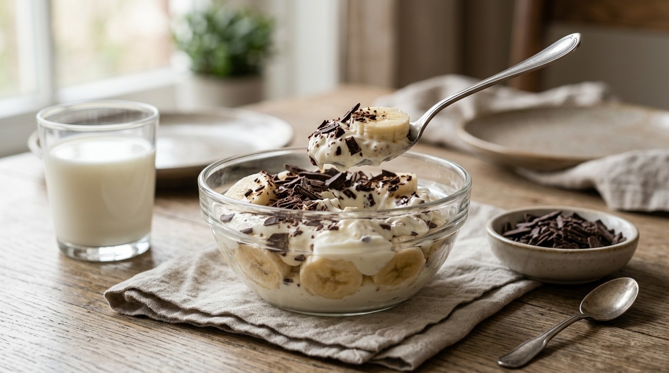 Banaan met Yoghurt