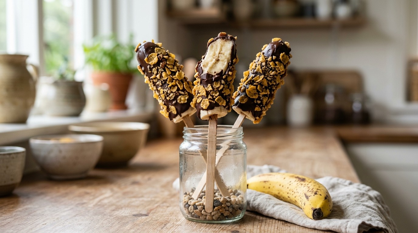 Banaanijsje met Chocola