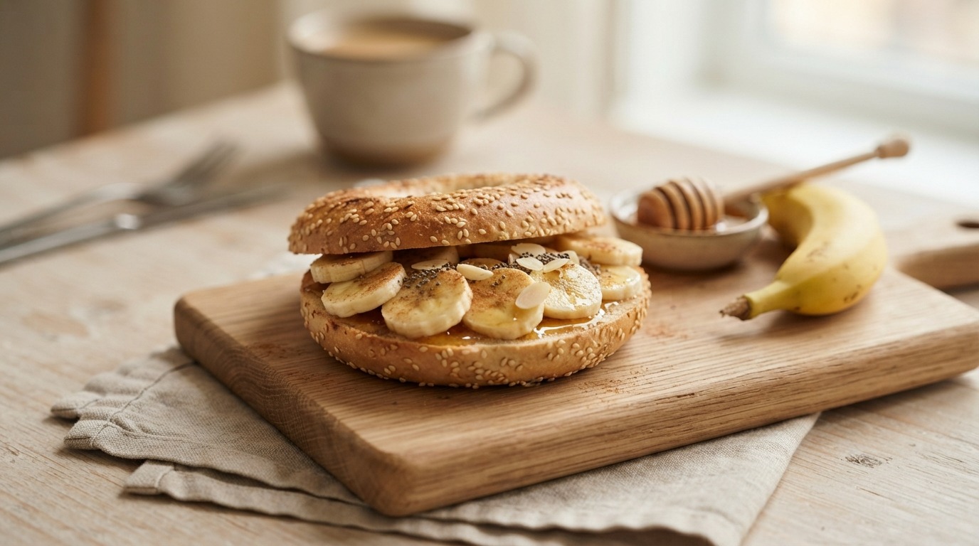Bananen Bagel