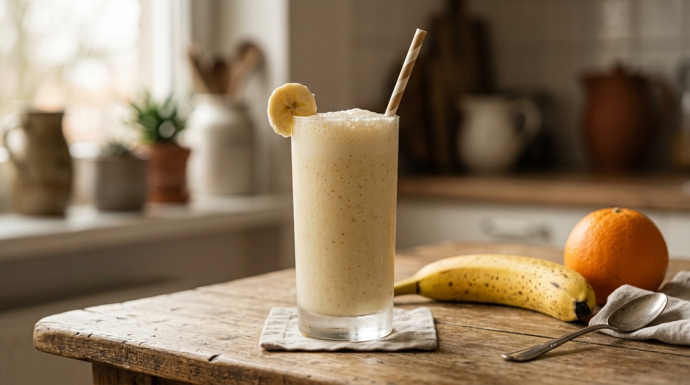 Bananen-karnemelk Shake