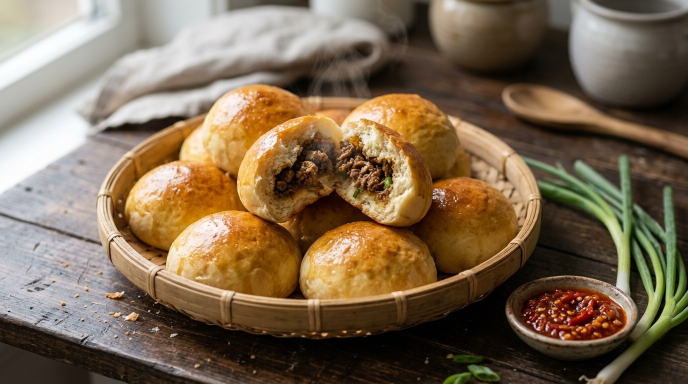 Bao poh Bollen (gevulde Broodbol)