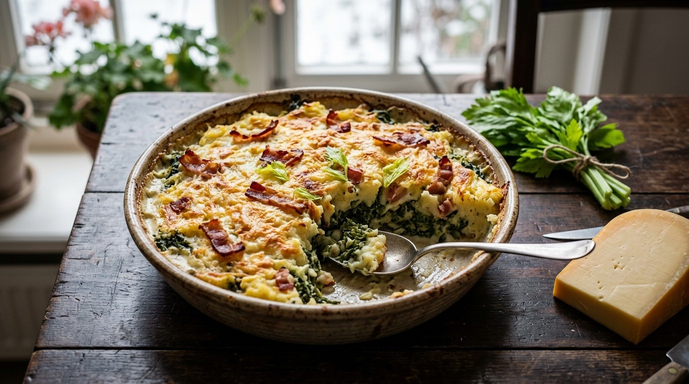Bartjes Boerenkoolschotel recept Bartjes Boerenkoolschotel recept