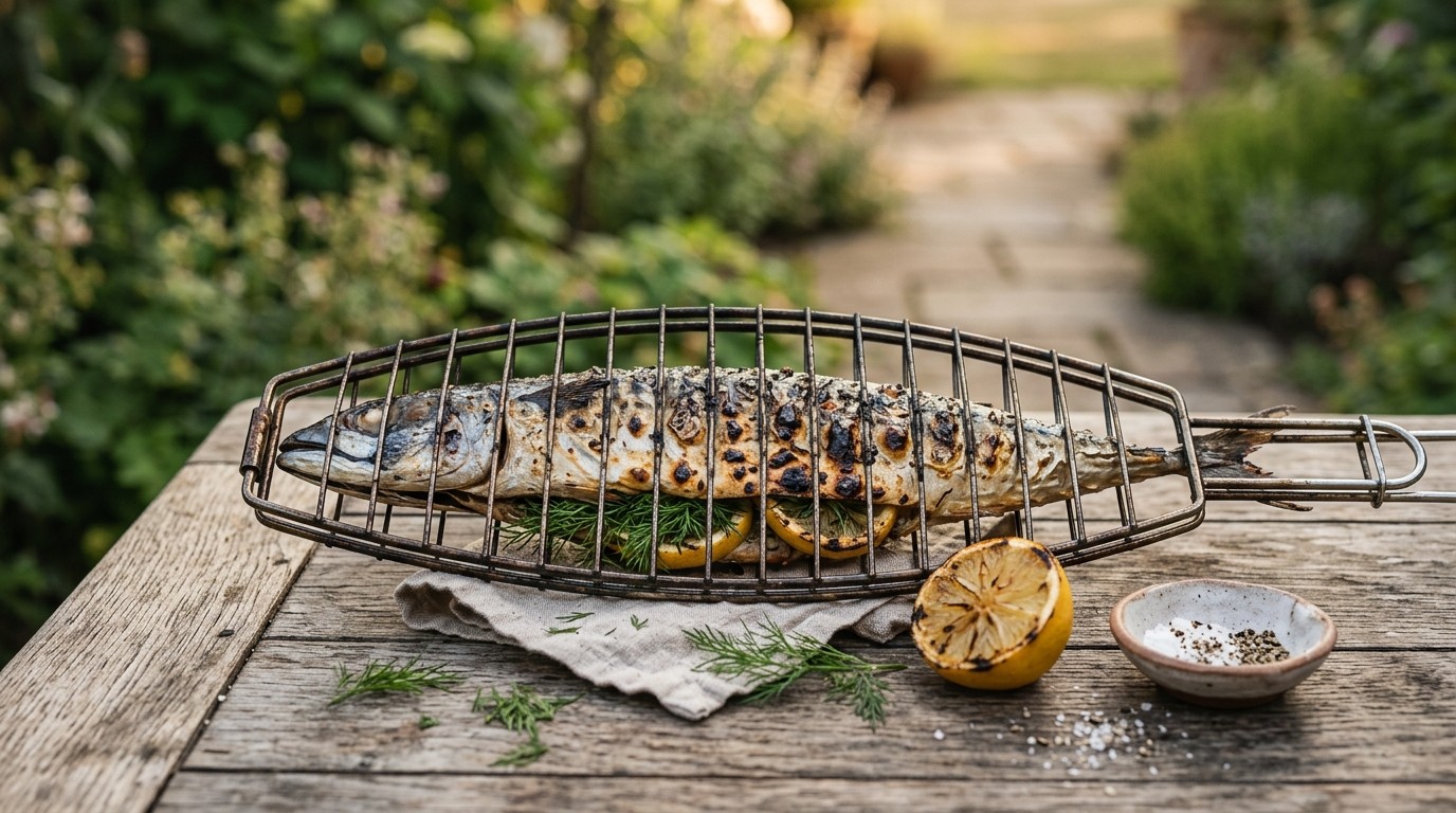 BBQ Makreel uit Visklem