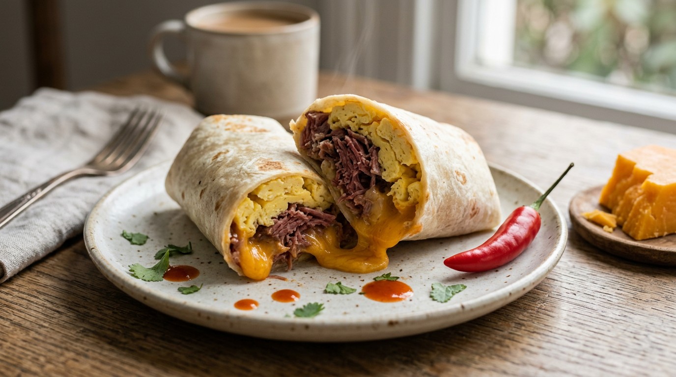 Beef Burrito Ontbijt recept Beef Burrito Ontbijt recept