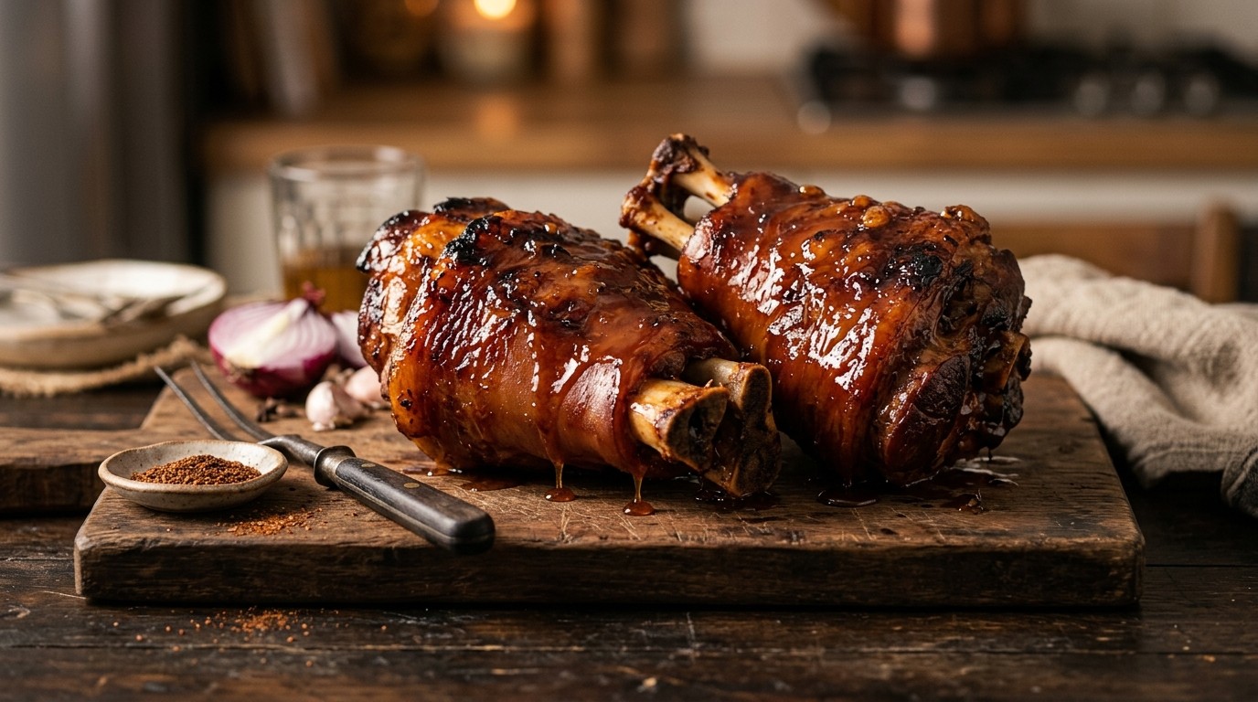 Beenhammetje met Whiskey en Honing recept Beenhammetje met Whiskey en Honing recept