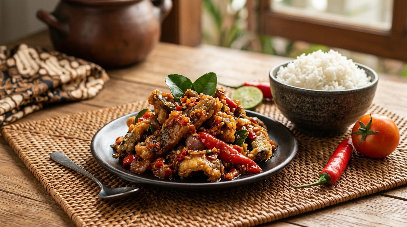 Belut Belado (Gebakken Paling)