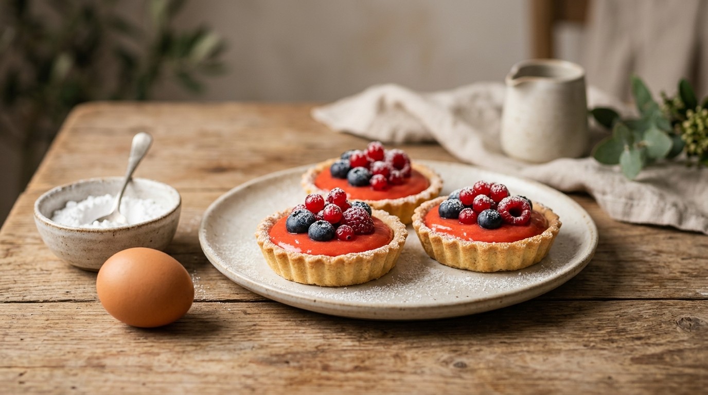 Bessentaartjes met Bloedsinaasappelcrème