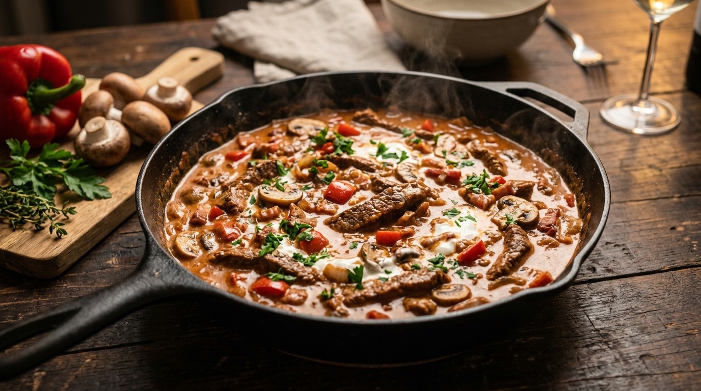 Biefstuk Stroganoff