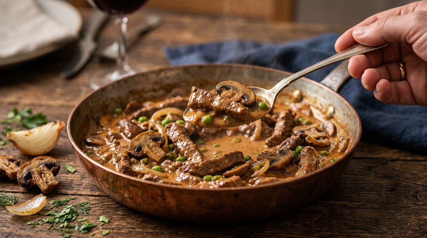 Biefstuk Stroganoff