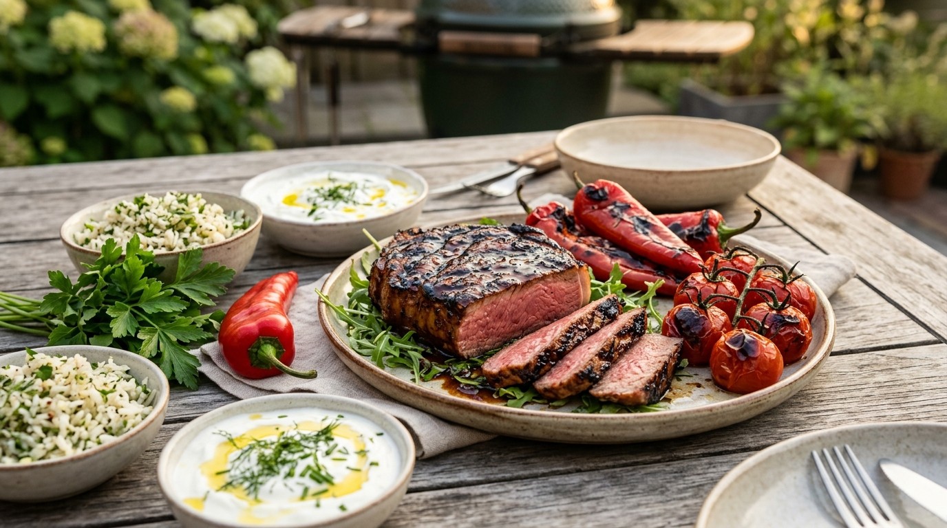 Biefstuk van de BBQ