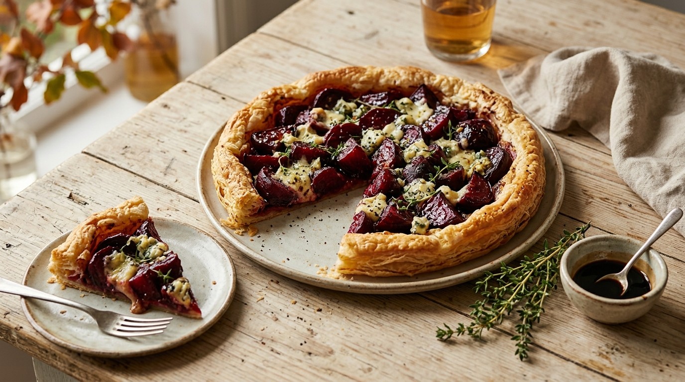 Bietjestaart met Blue Stilton