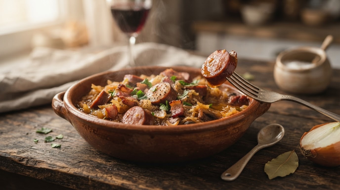Bigos (Poolse Jachtschotel) recept Bigos (Poolse Jachtschotel) recept