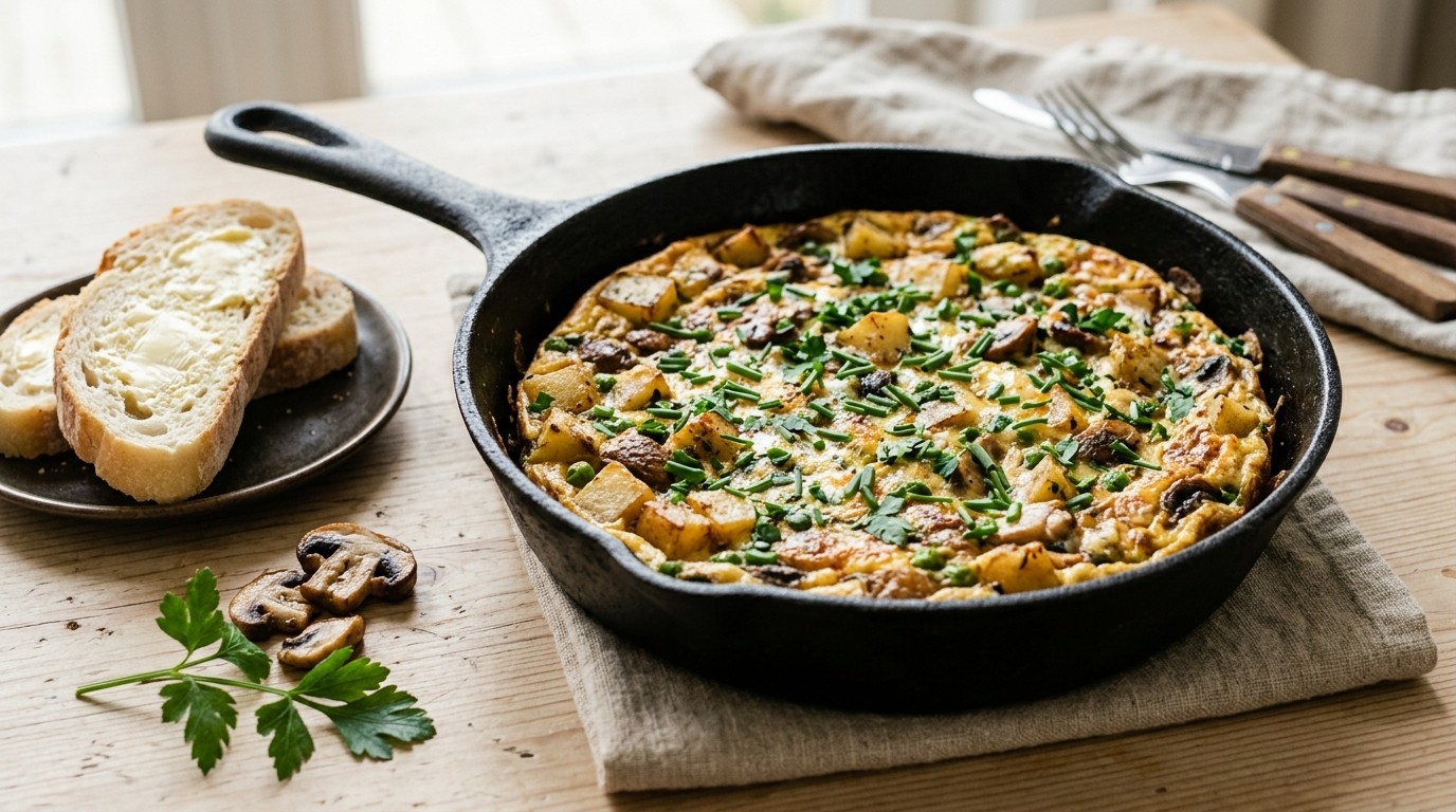 Boerenomelet met Bieslook recept Boerenomelet met Bieslook recept