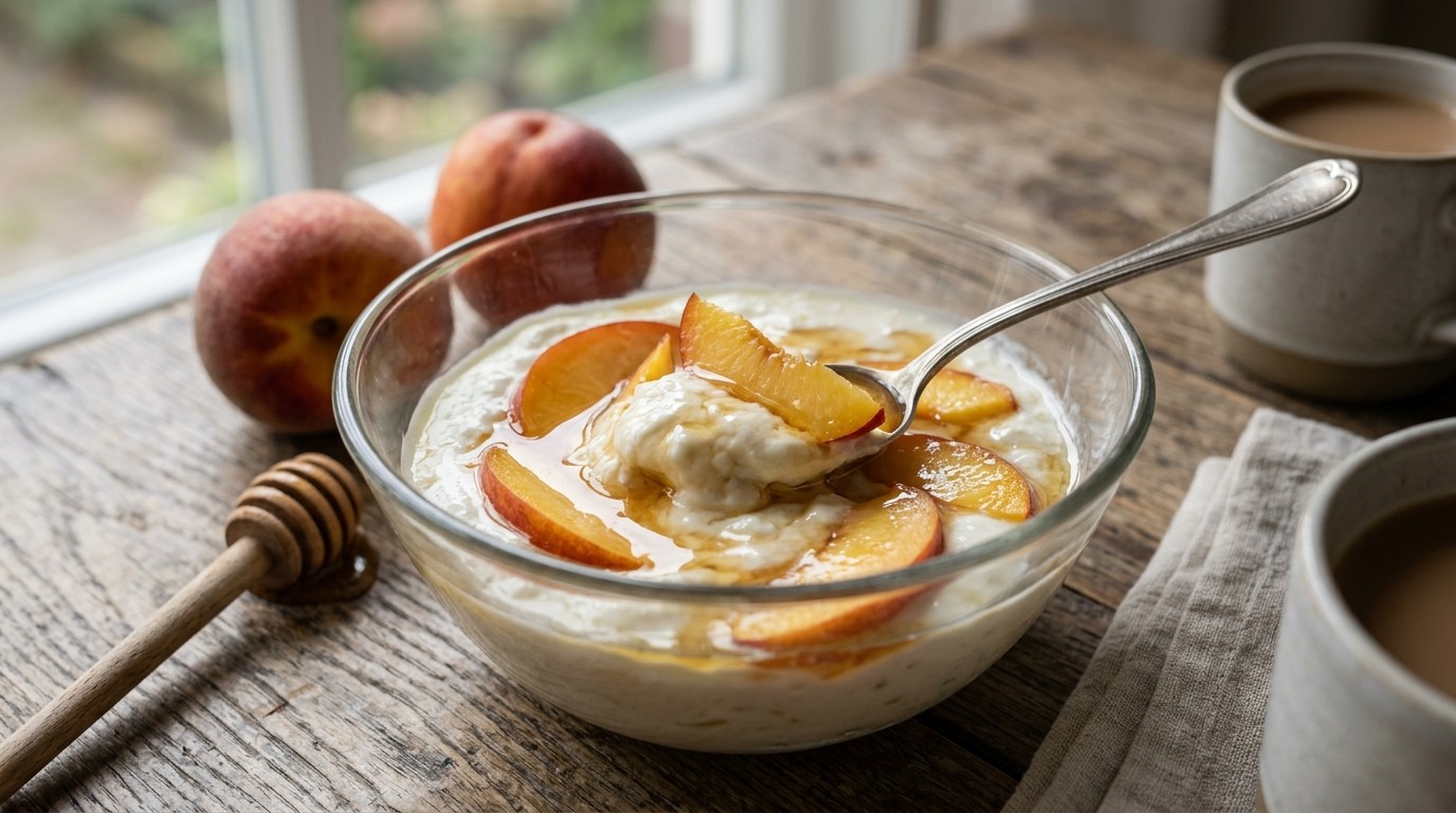 Boerenyoghurt met Nectarine en Honing