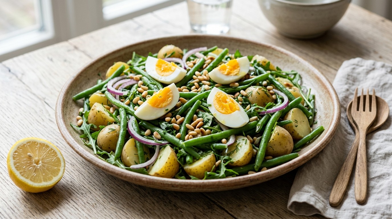 Bonensalade met Eieren