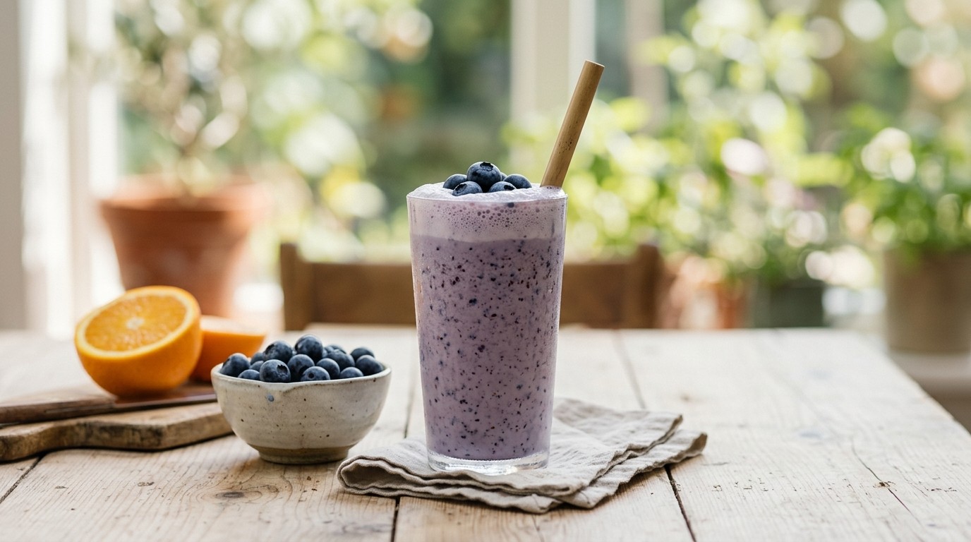 Bosbessen-karnemelk Shake