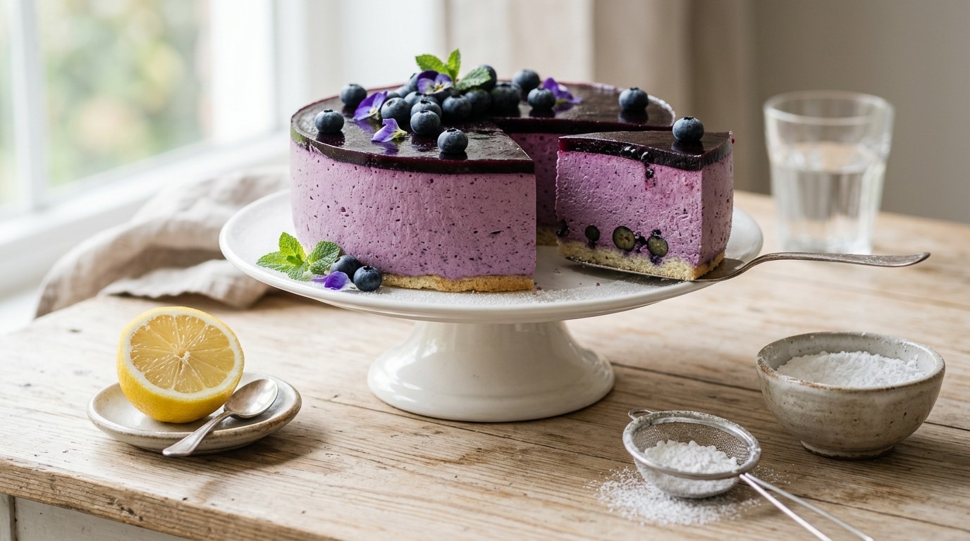 Bosbessenbavarois