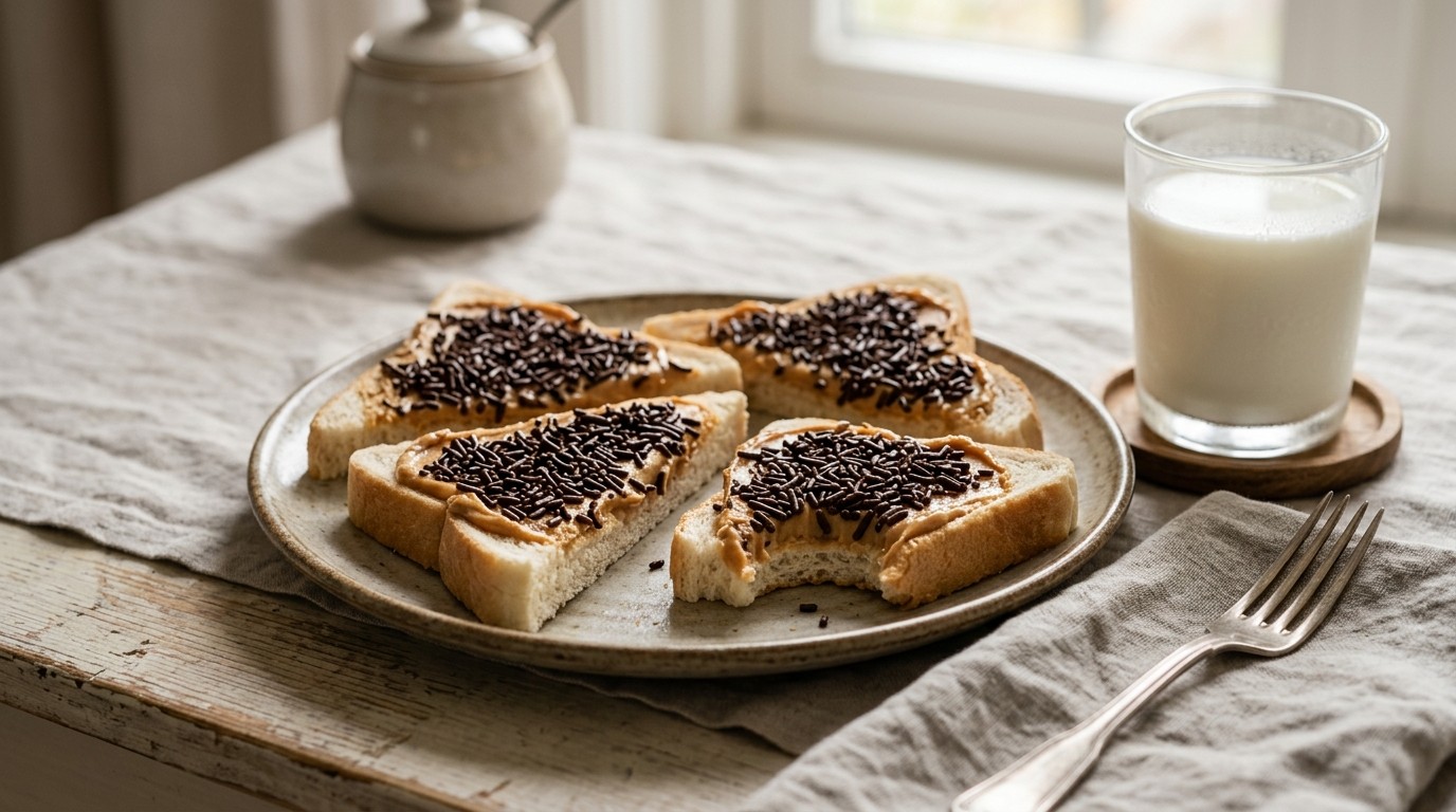 Boterham met Pindakaas en Hagelslag