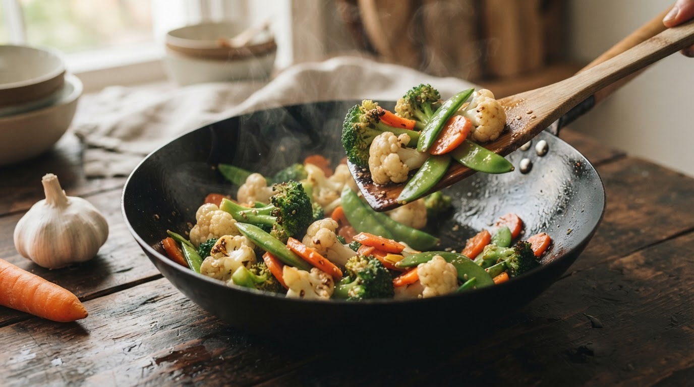 Broccoli met Bloemkool uit de wok recept Broccoli met Bloemkool uit de wok recept
