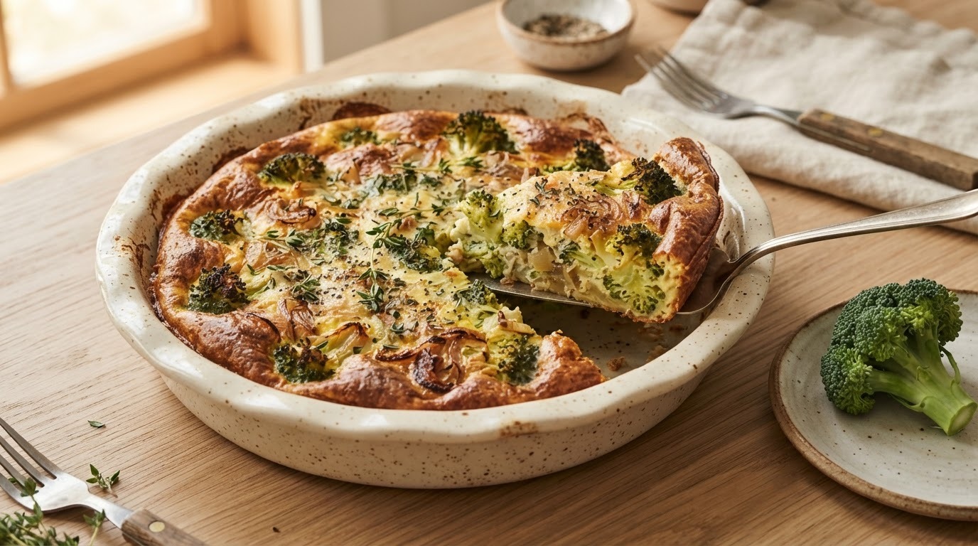 Broccoli Quiche Zonder Korst (koolhydraat-arm) recept Broccoli Quiche Zonder Korst (koolhydraat-arm) recept