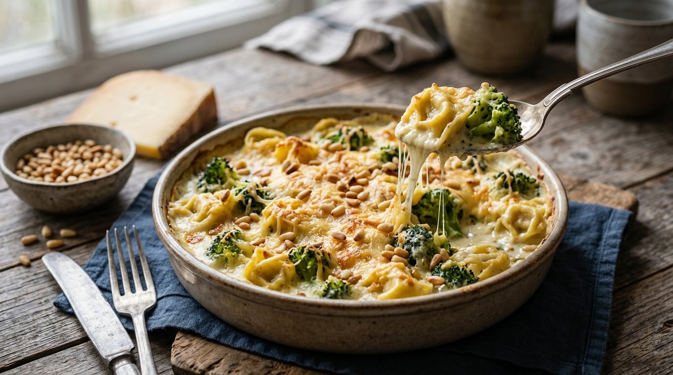 Broccoli-tortellini-gratin