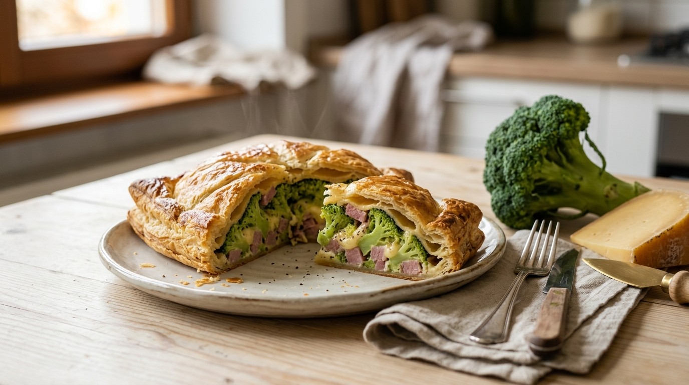Broccolipasteitje met ham en Kaas recept Broccolipasteitje met ham en Kaas recept