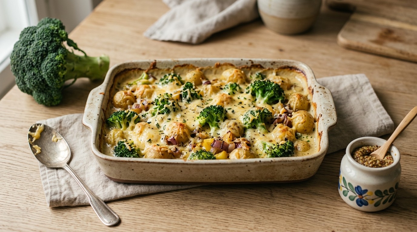 Broccoliroosjes met Krieltjes in Blue Band Finesse