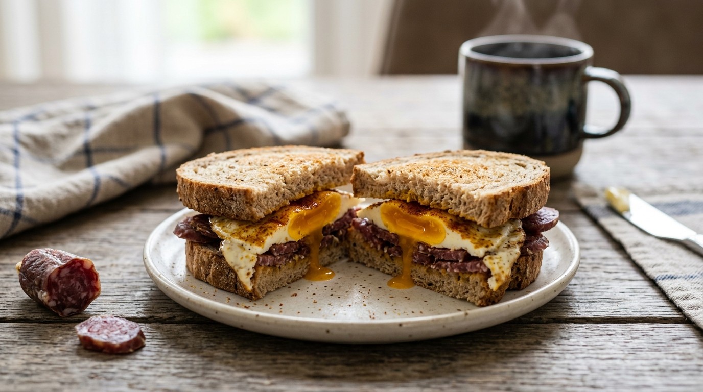 Broodje ei met Worst recept Broodje ei met Worst recept