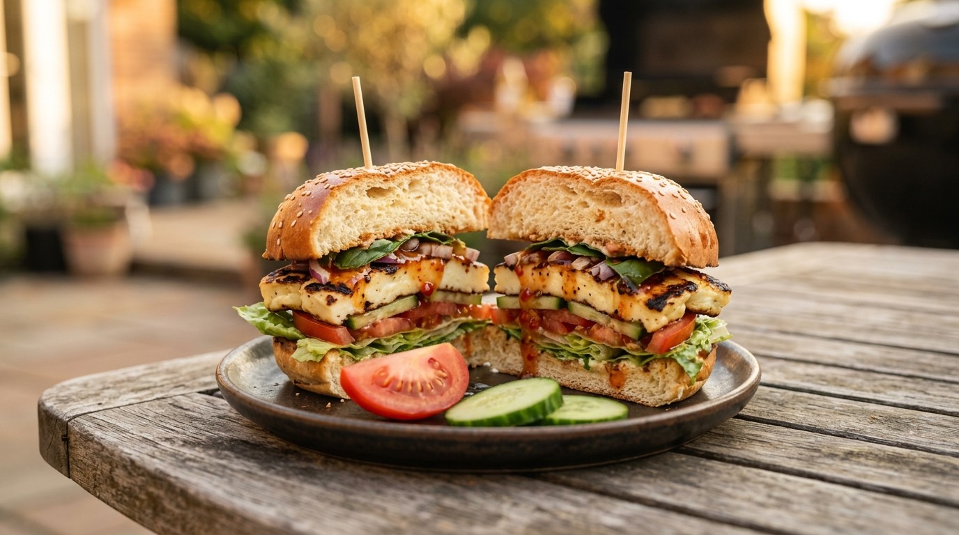Broodje Halloumiburger