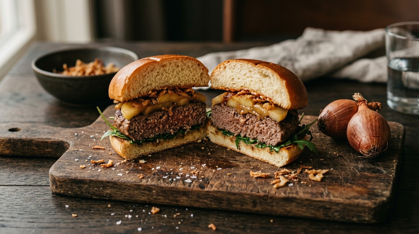 Broodje Hamburger met Appel