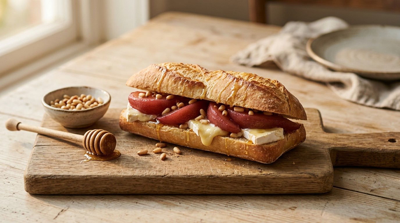Broodje met Stoofpeer en Brie