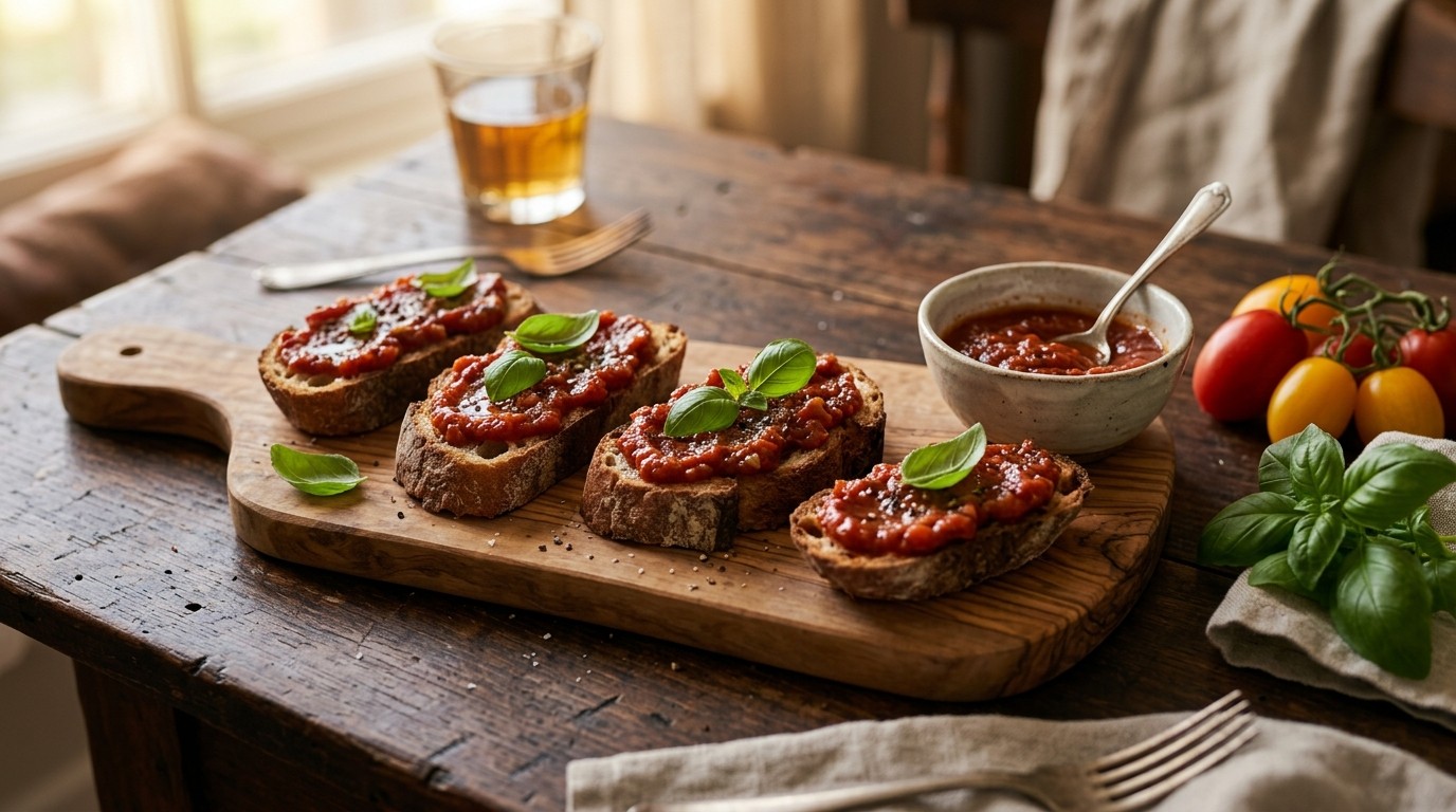 Broodjes met Tomatenspread