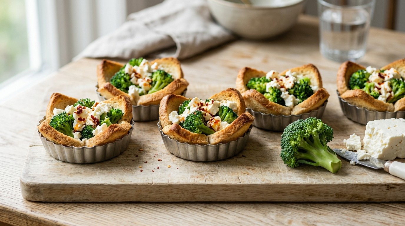 Broodtaartje met Broccoli en Feta