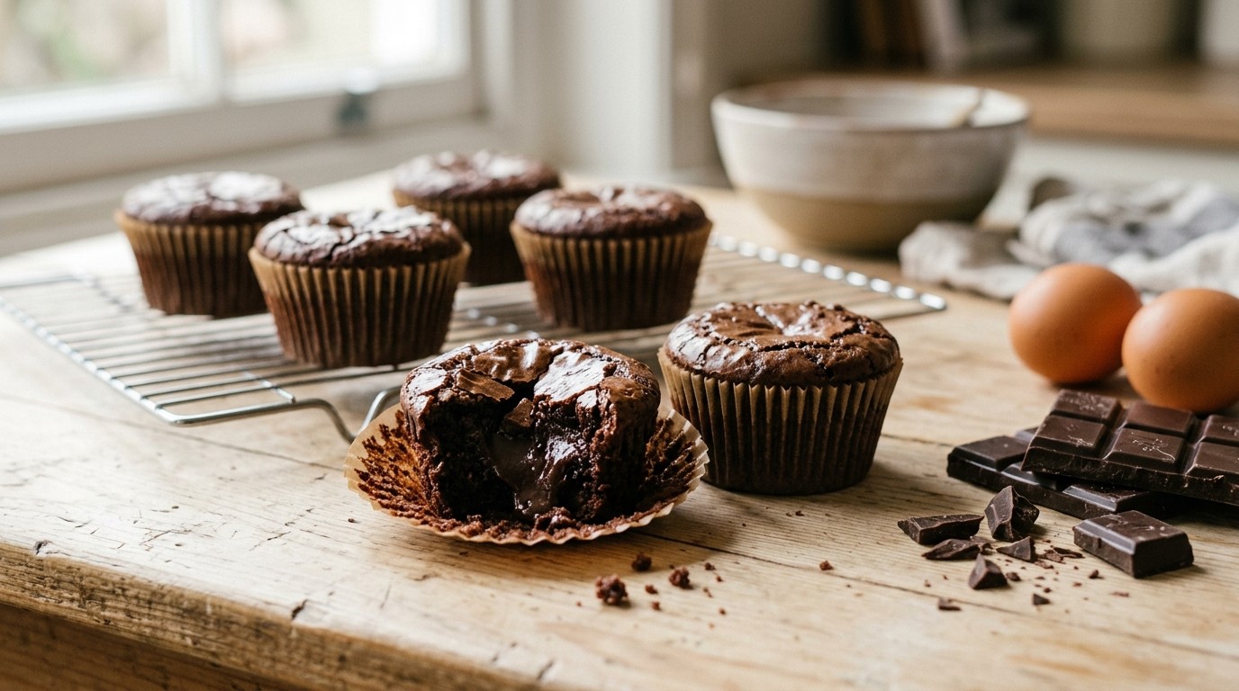 Brownie Cupcake recept Brownie Cupcake recept