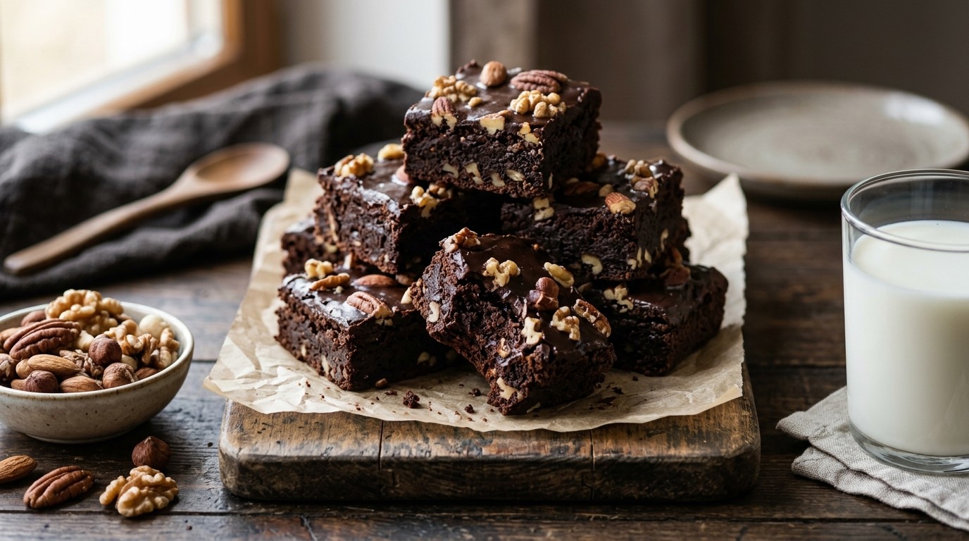 Brownies met Chocoladeglazuur