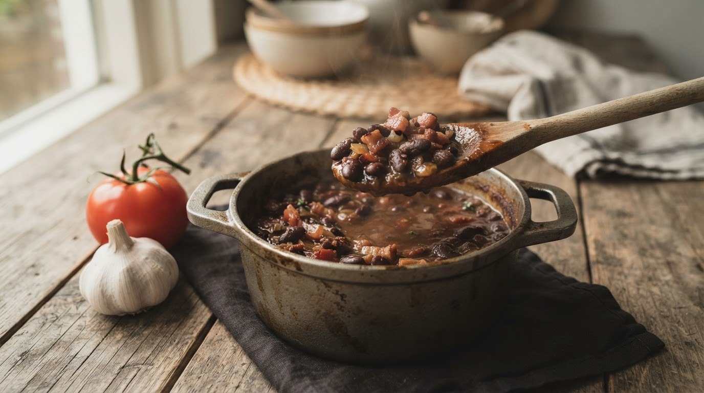 Bruine Bonen met Spek recept Bruine Bonen met Spek recept