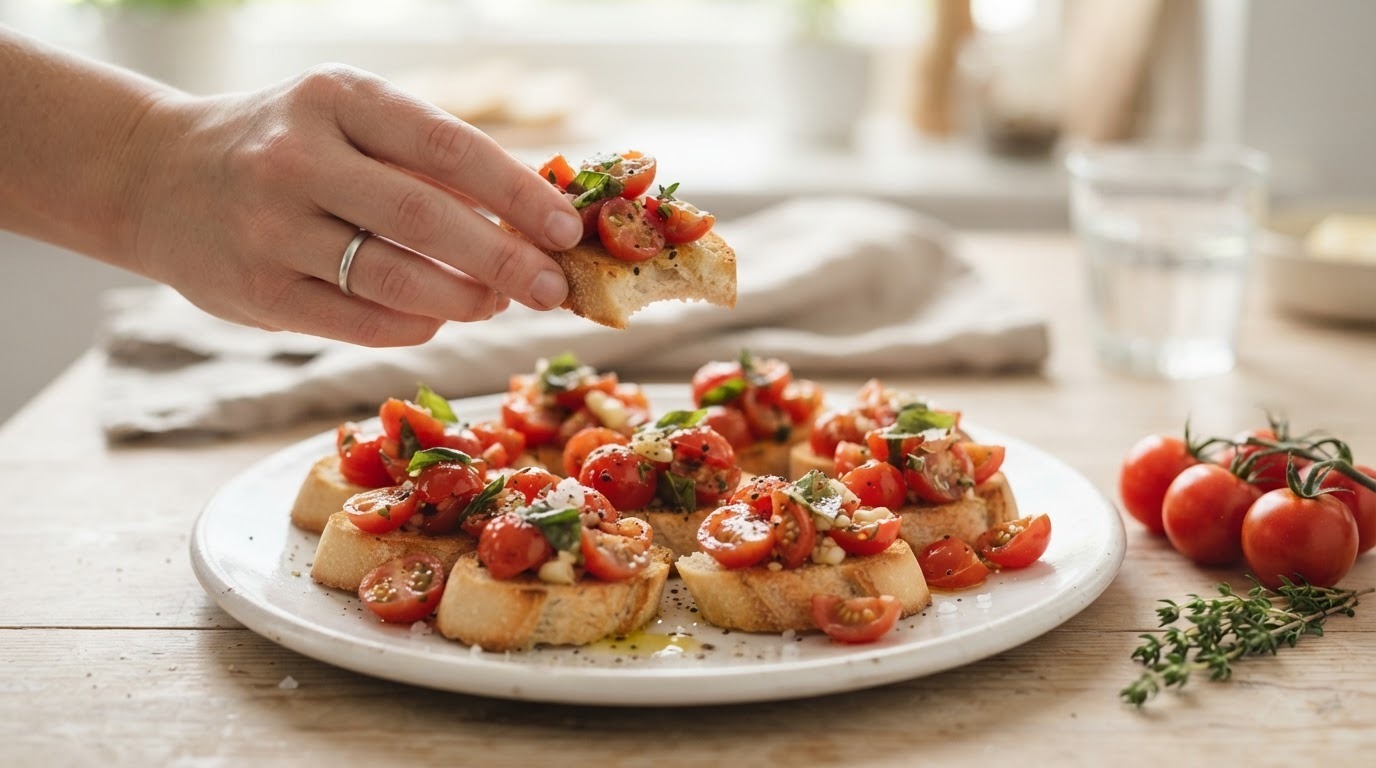 Bruschetta met Verse Tomaten