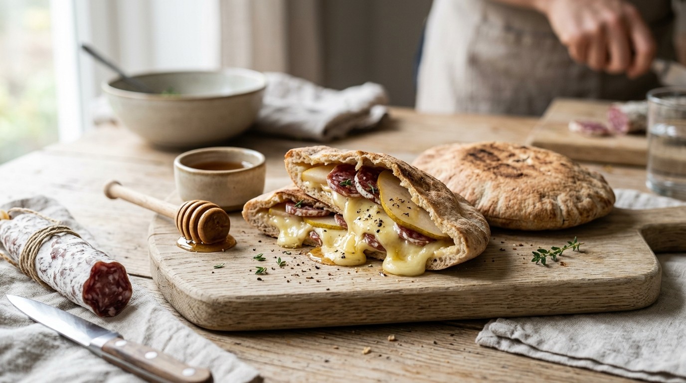 Camembertbroodjes met Peer