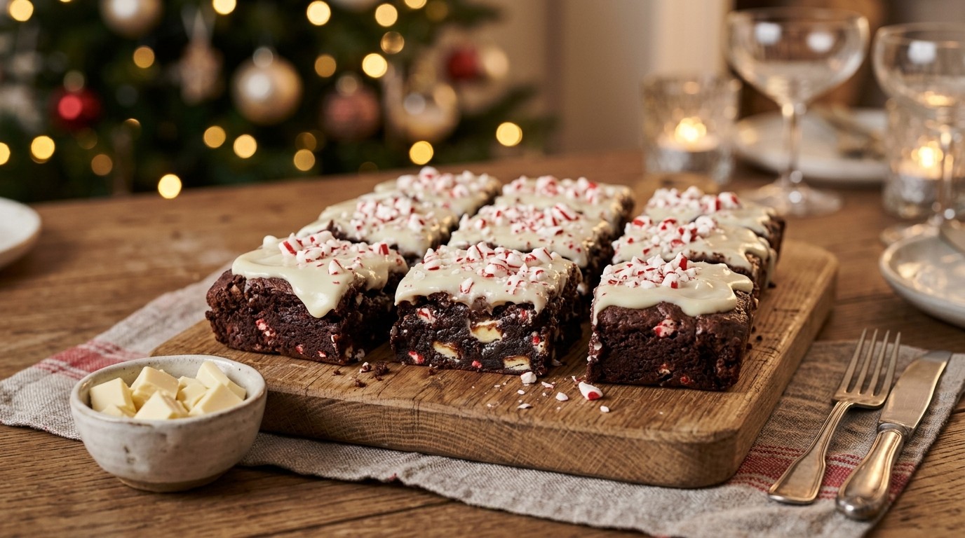 Candy Cane Brownies