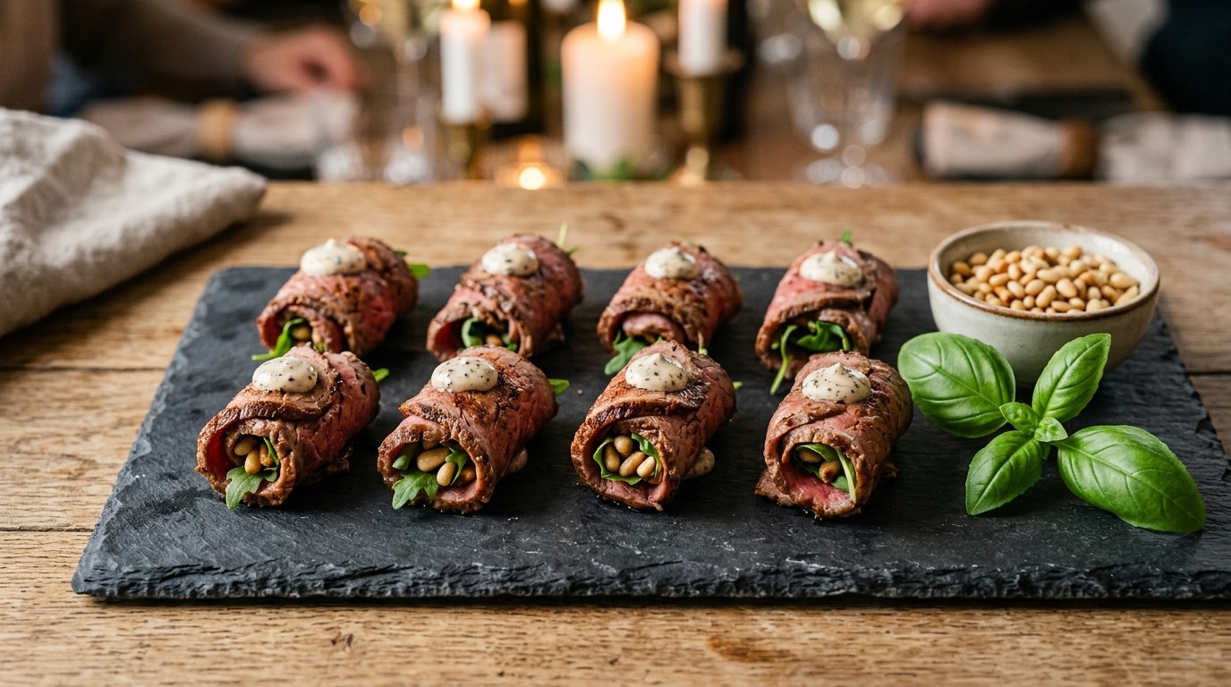 Carpaccio Bonbons met Truffelmayonaise