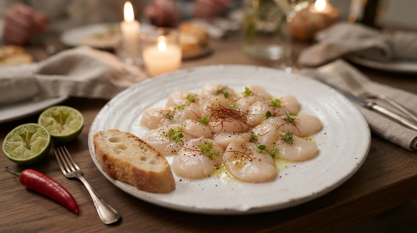 Carpaccio van Coquilles