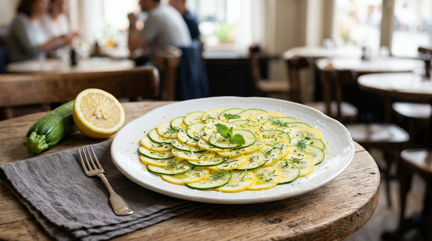 Carpaccio van Courgette recept Carpaccio van Courgette recept